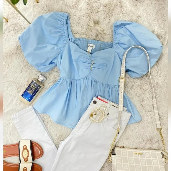 Japna Baby Blue Top - Picture 6 of 6